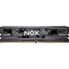 Apacer Memoria RAM NOX DDR5 16GB 6000MHz CL38 DIMM 288 Pins (AH5U16G60C622MBAA-1) para Gaming, Intel XMP 3.0, ECC, Disipador Aluminio